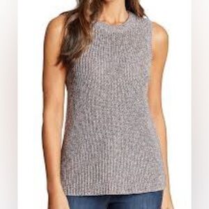 Ella Moss Ladies' Sleeveless Sweater Tank Top, Mood Indigo, Jr Medium EUC